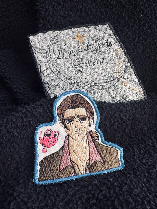Jim Hawkins and morph inspired Embroidered Patch: Treasure Planet Sketched Iron-On Patch