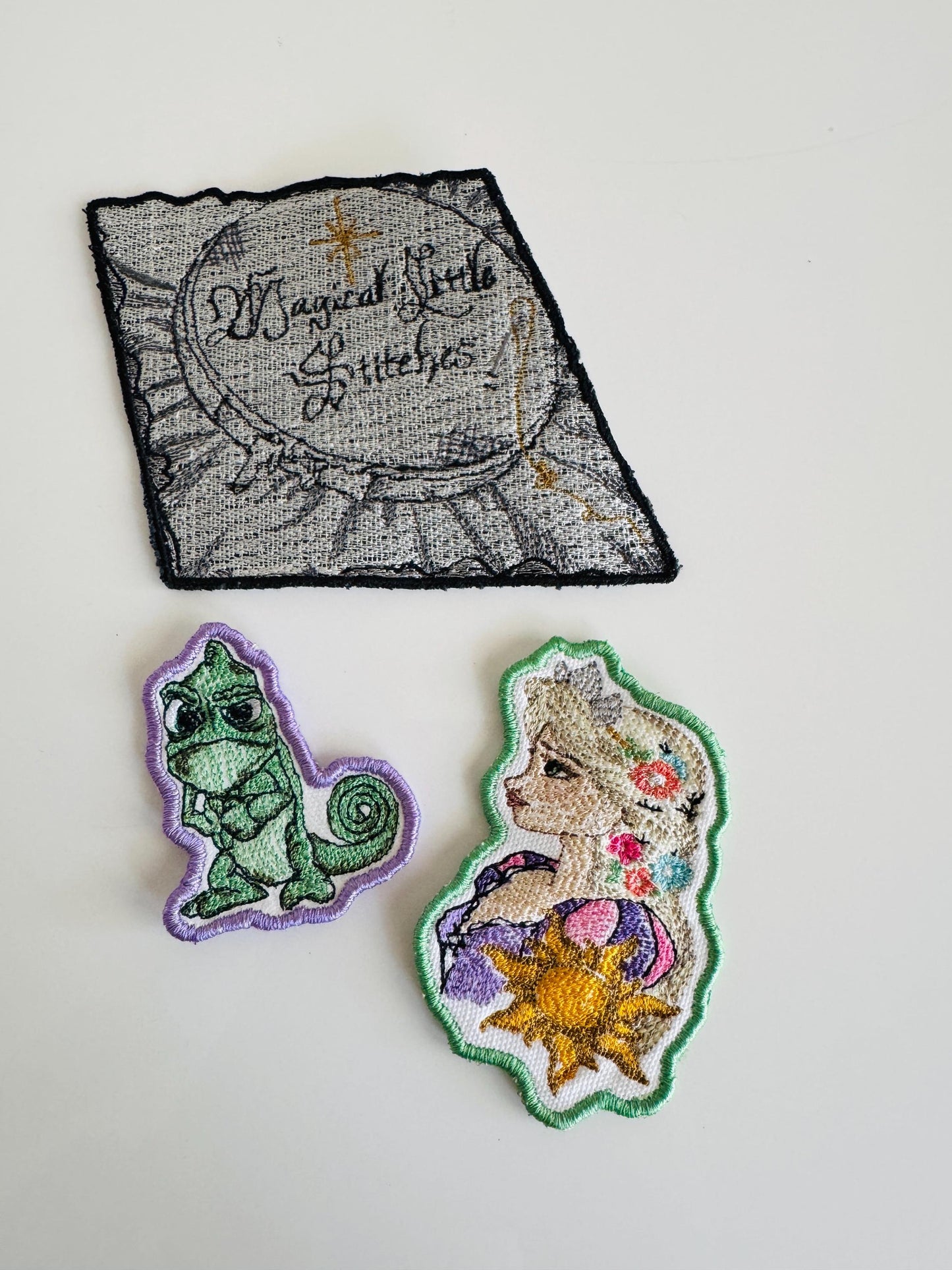 Pascal inspired Iron On Patch: Tangled Inspired Embroidered Applique