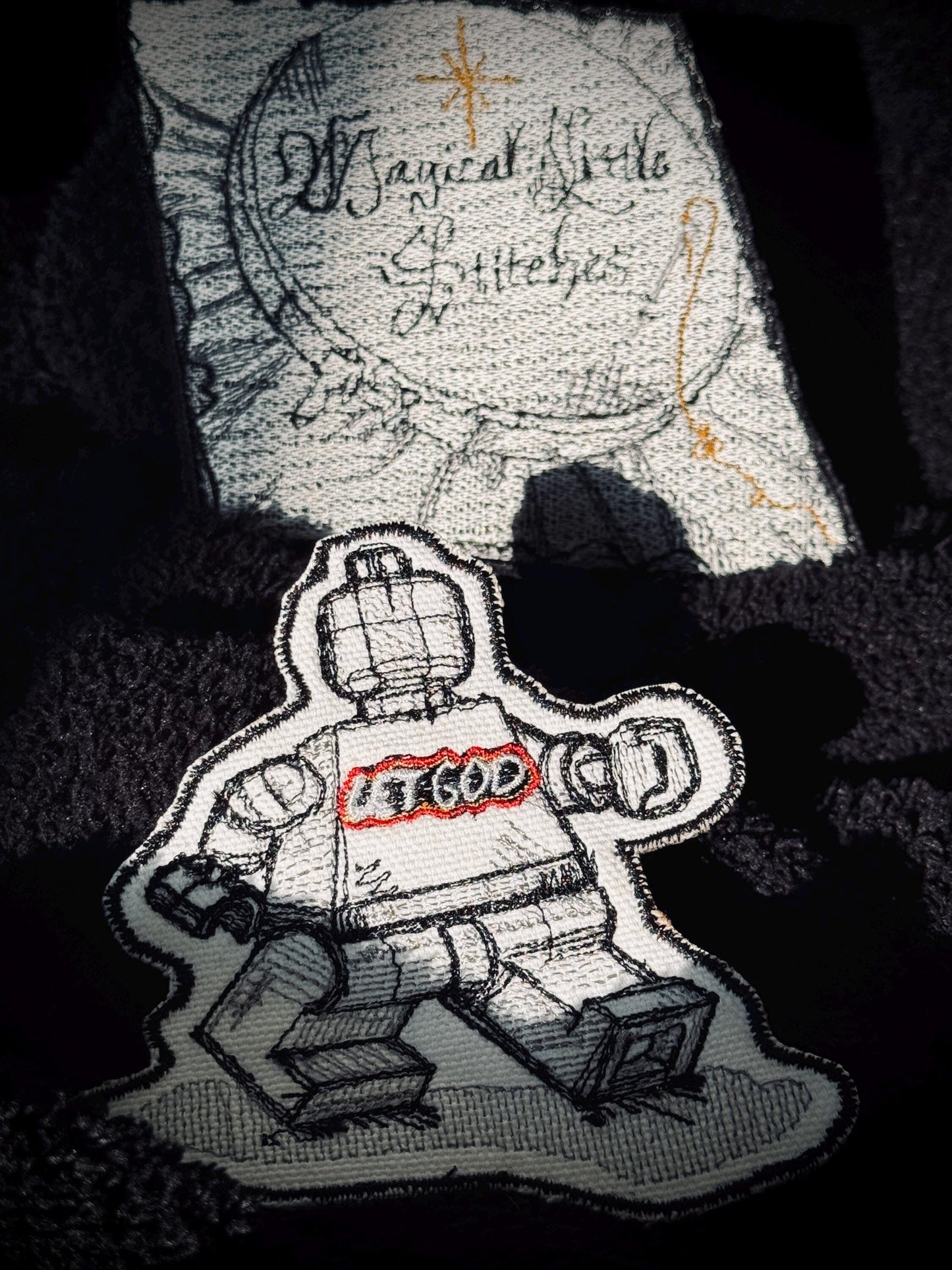 Lego Love: Jesus Iron On Patch for Hats, Jackets, Bags, Spiritual Patch, patches, Iron on patch, Lego patch, embroidered patch, embroidery