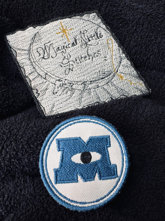 Monsters Inc. inspired Embroidered Iron-On Patch