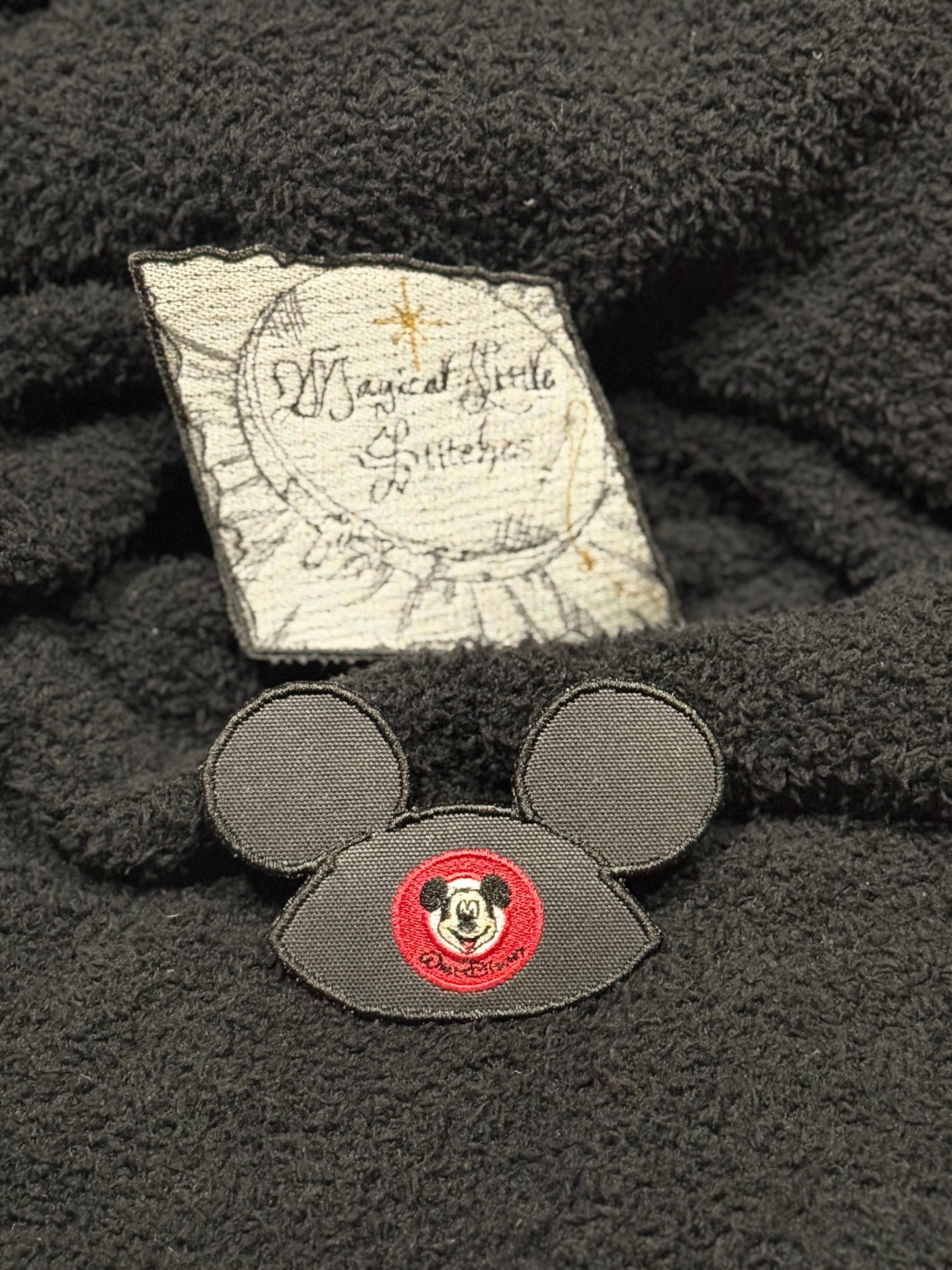 Mouse Hat Embroidered Iron On Patch