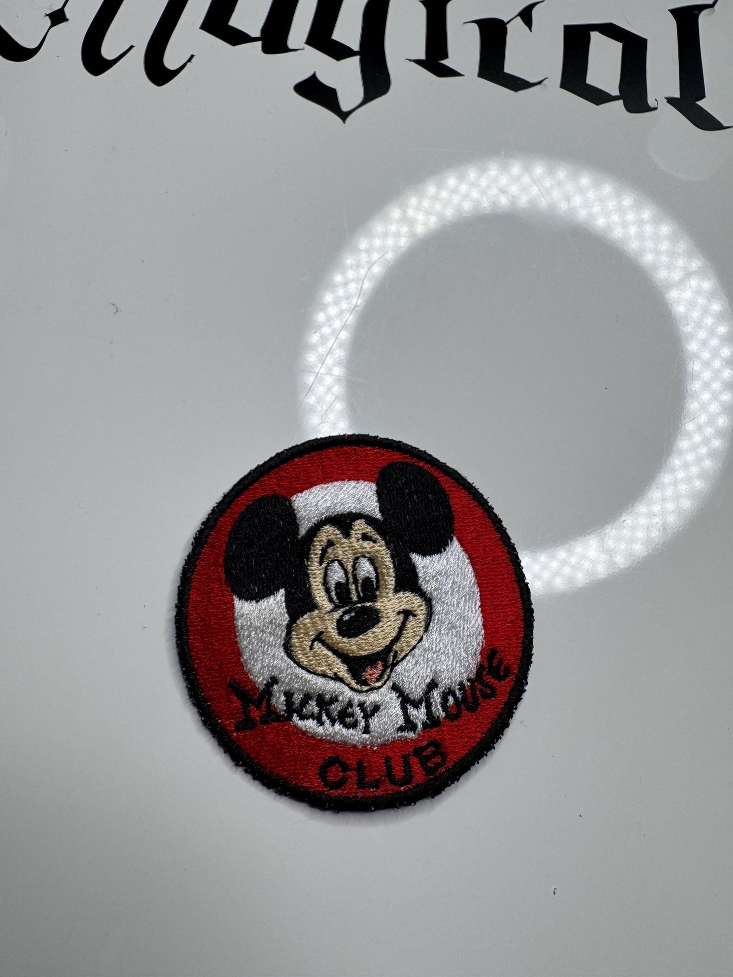 Magical Mouse Club Patch: iron on patch