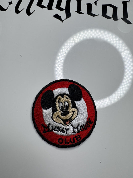 Magical Mouse Club Patch: iron on patch