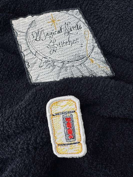Monsters Inc. Scream Canister inspired Embroidered Iron-On Patch