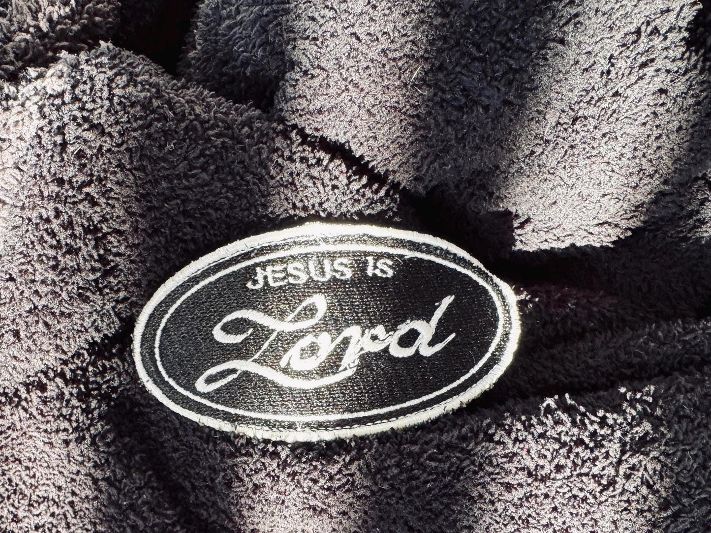 Jesus is Lord Embroidered Glow Patch - Iron On