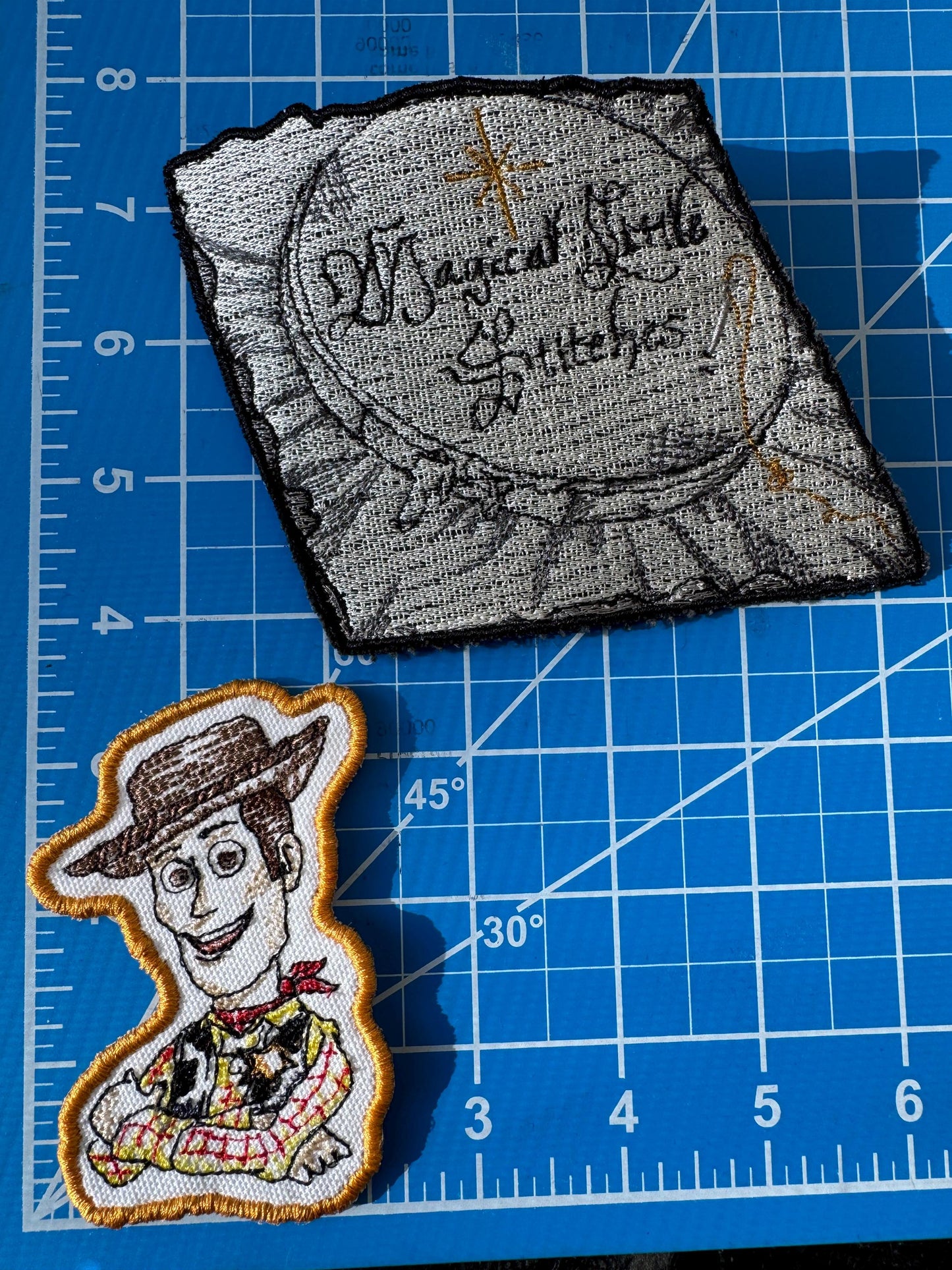 Woody inspired  Embroidered Iron-On Patch: Toy Story Sketch Style