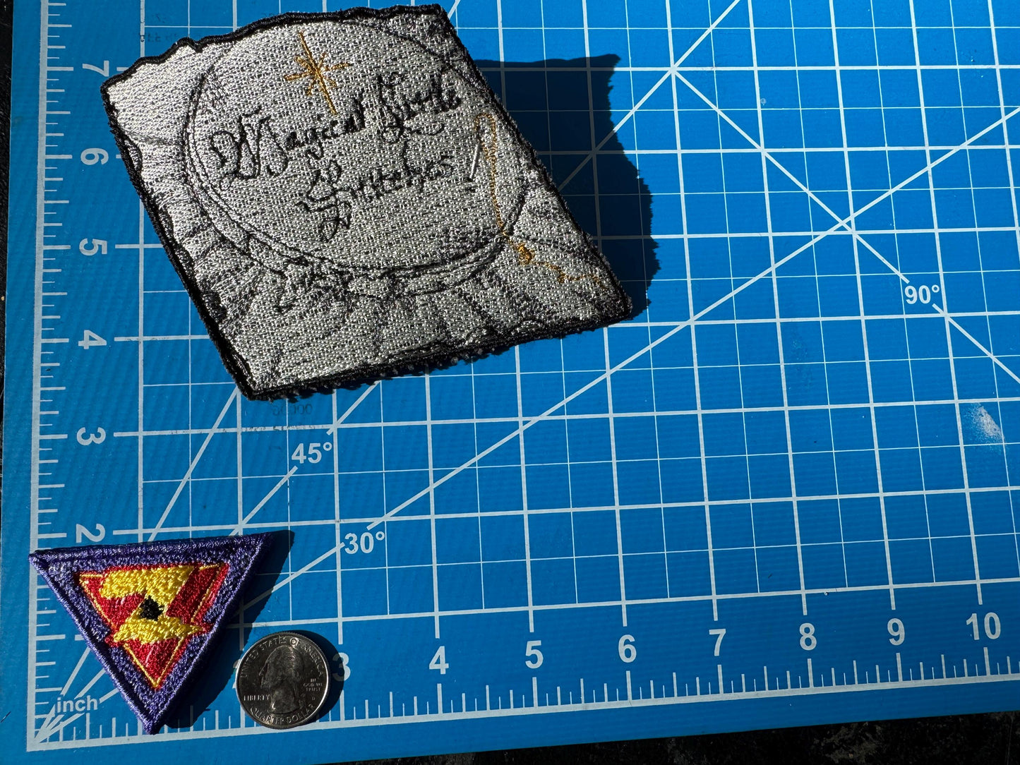 AstroBlasters  Inspired Embroidered Patch: Astro Blaster and Target