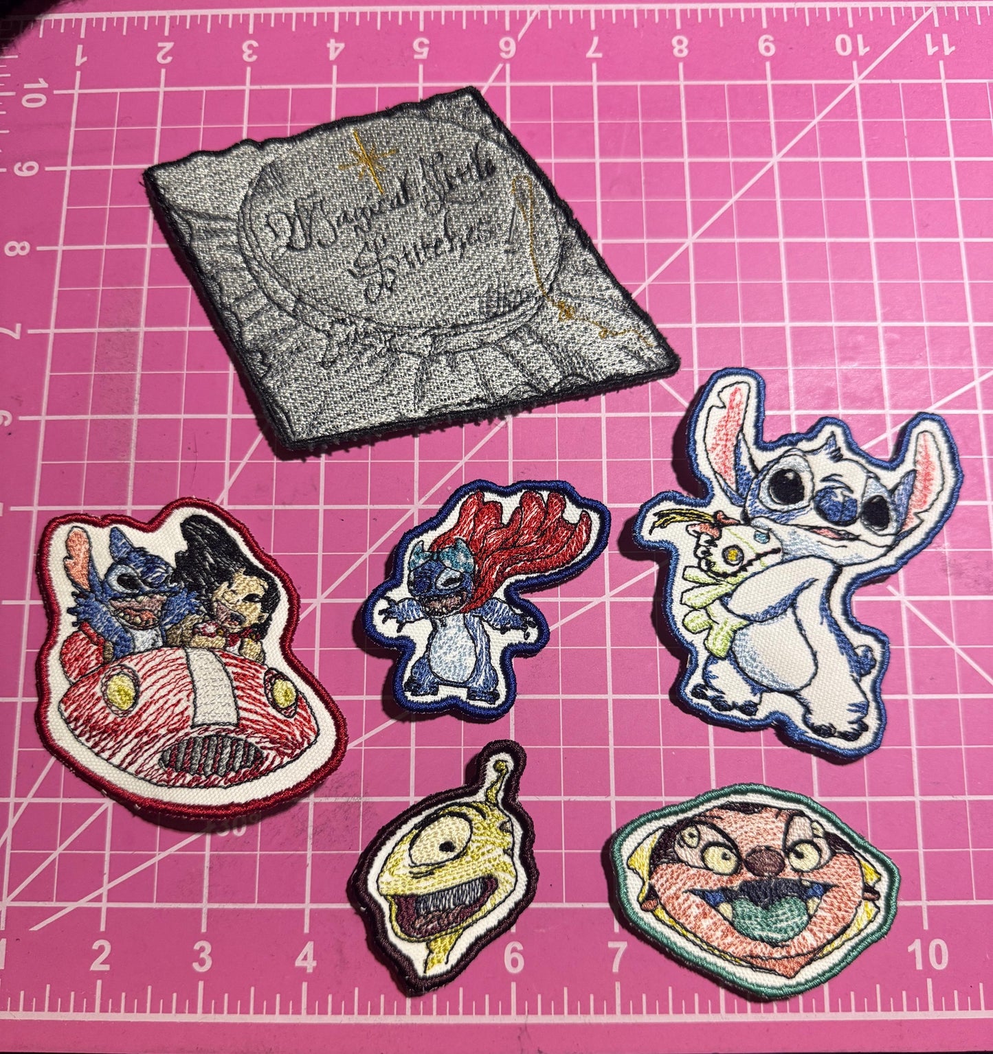 Jumba Embroidered Iron-On Patch - Lilo & Stitch Inspired