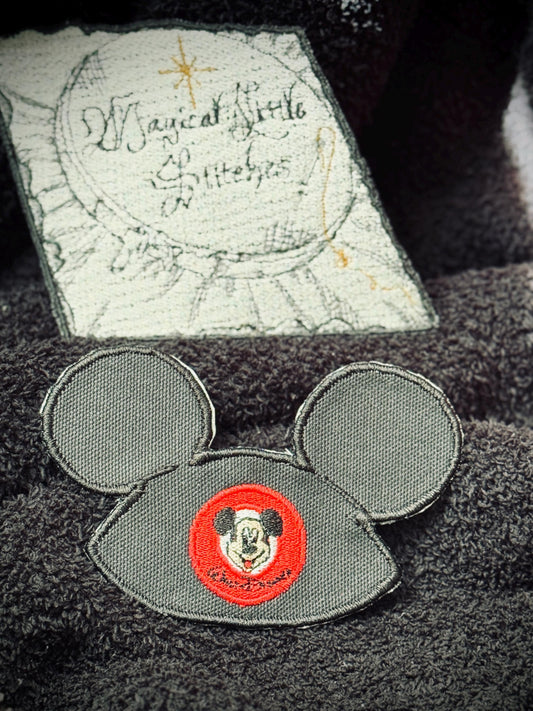 Mouse Hat Embroidered Iron On Patch