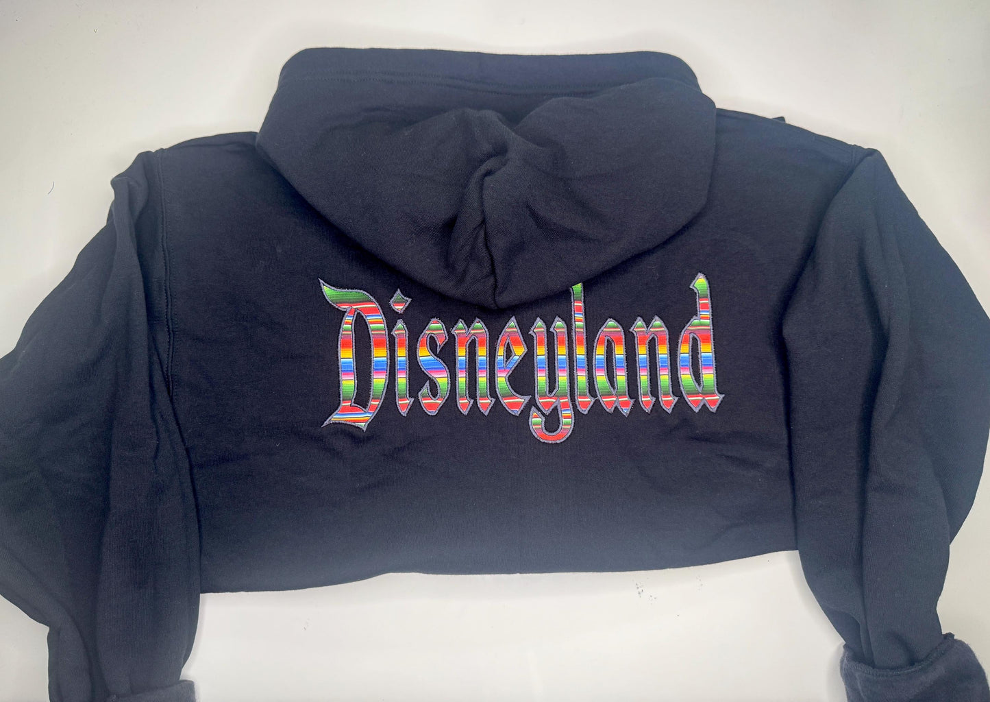 Embroidered Magical Serape Zip-Hopdie: Hispanic  Lightweight sweater