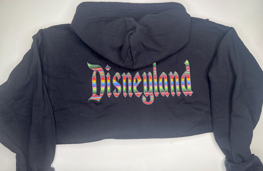 Embroidered Magical Serape Zip-Hopdie: Hispanic  Lightweight sweater