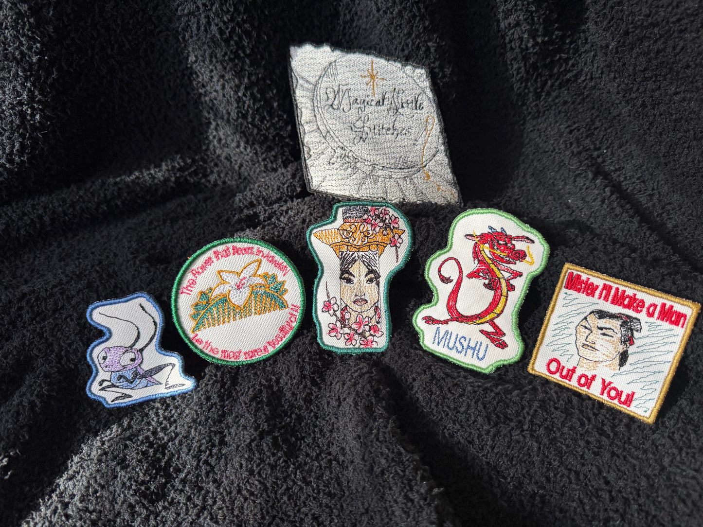 Mushu inspired  Embroidered Iron-On Patch: Mulan Inspired
