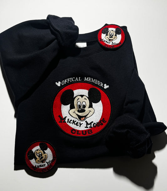 Certified Mouse club Embroidered Sweater