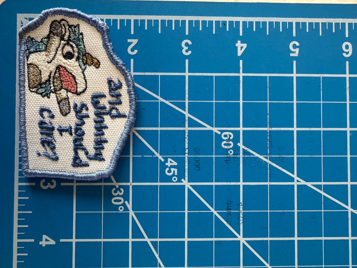 Unicorse Puppet Embroidered Iron-On Patch: Bluey Inspired