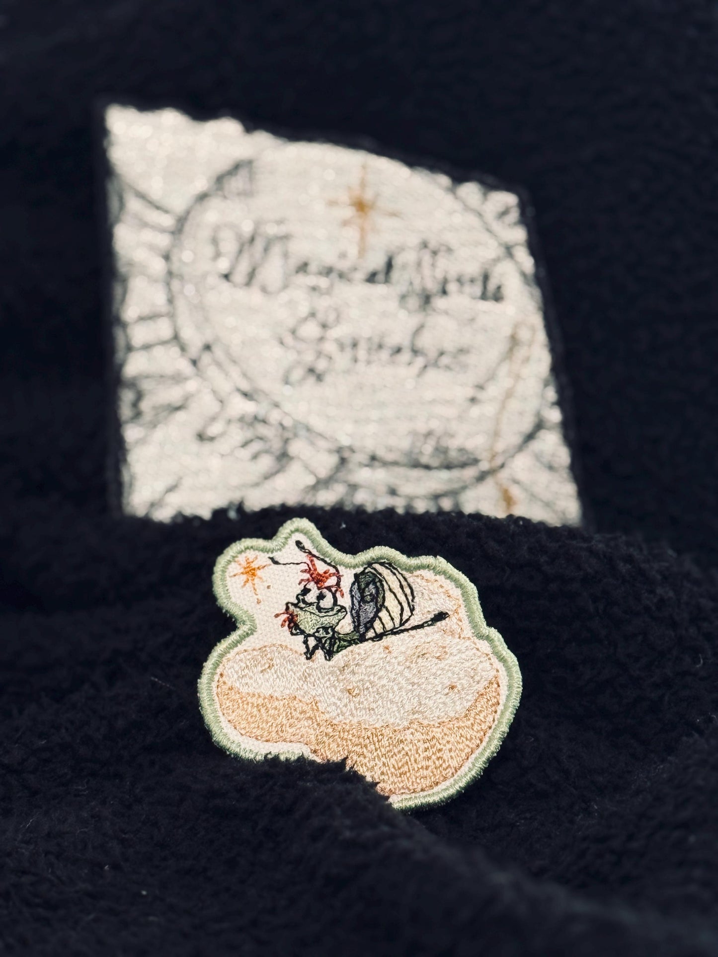 Raymond on a  Beignet Iron On Patch: Princess and the Frog Inspired