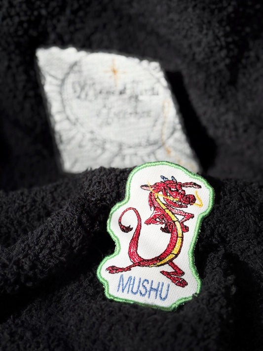 Mushu inspired  Embroidered Iron-On Patch: Mulan Inspired