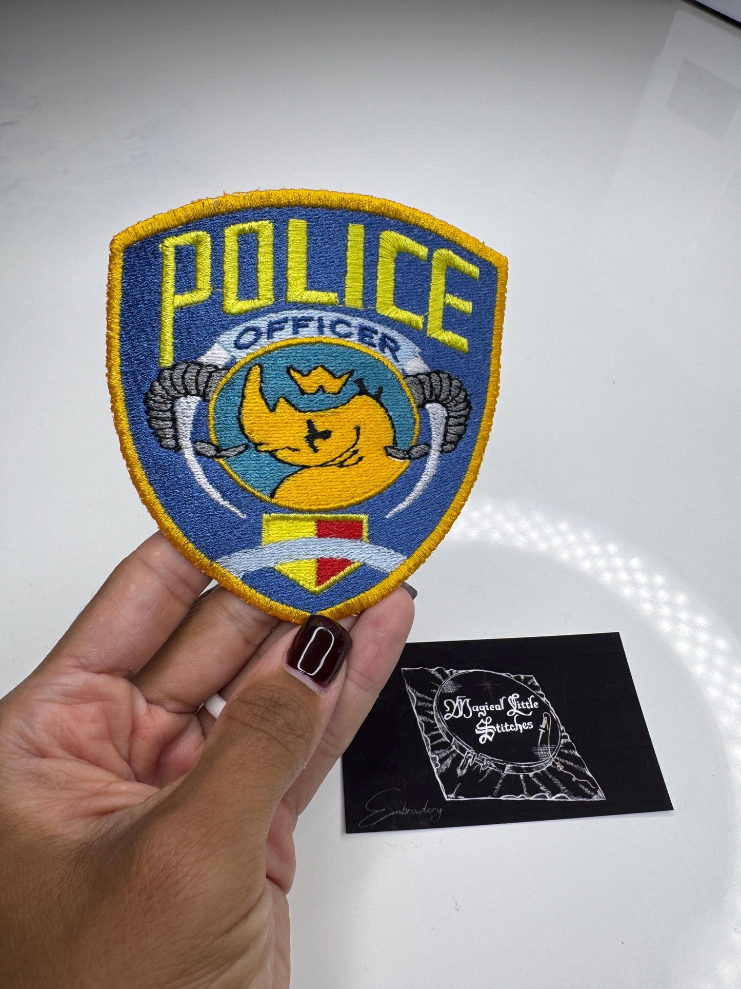 Embroidered ZPD Hoodie: Zootopia Police Department Zip-Up