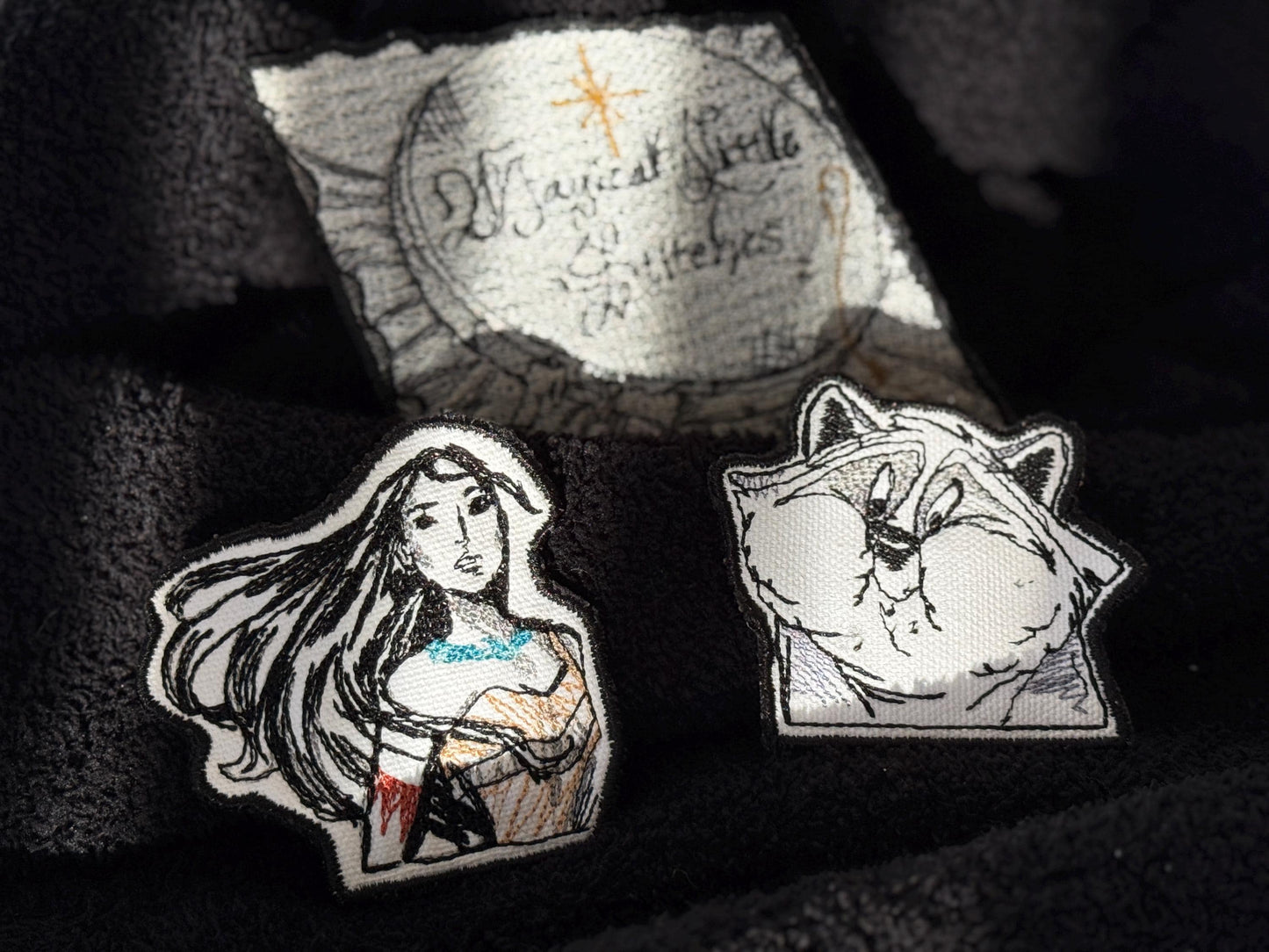 Meeko Raccoon Embroidered Iron-On Patch – Pocahontas Inspired