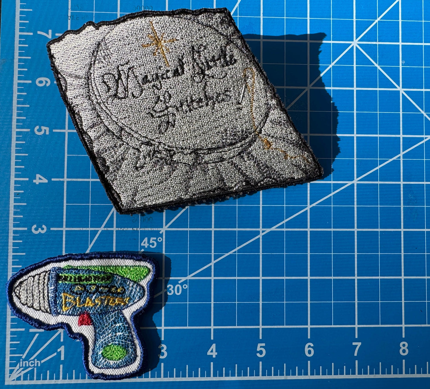 AstroBlasters  Inspired Embroidered Patch: Astro Blaster and Target