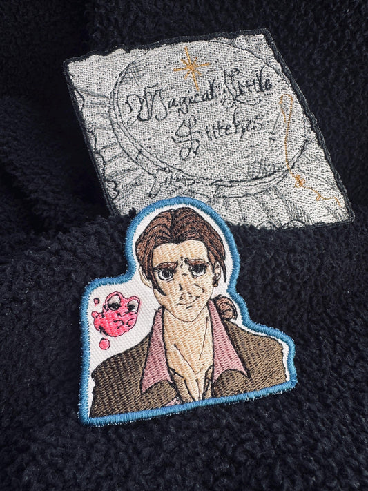 Jim Hawkins and morph  inspired Embroidered Patch: Treasure Planet Sketched Iron-On Patch