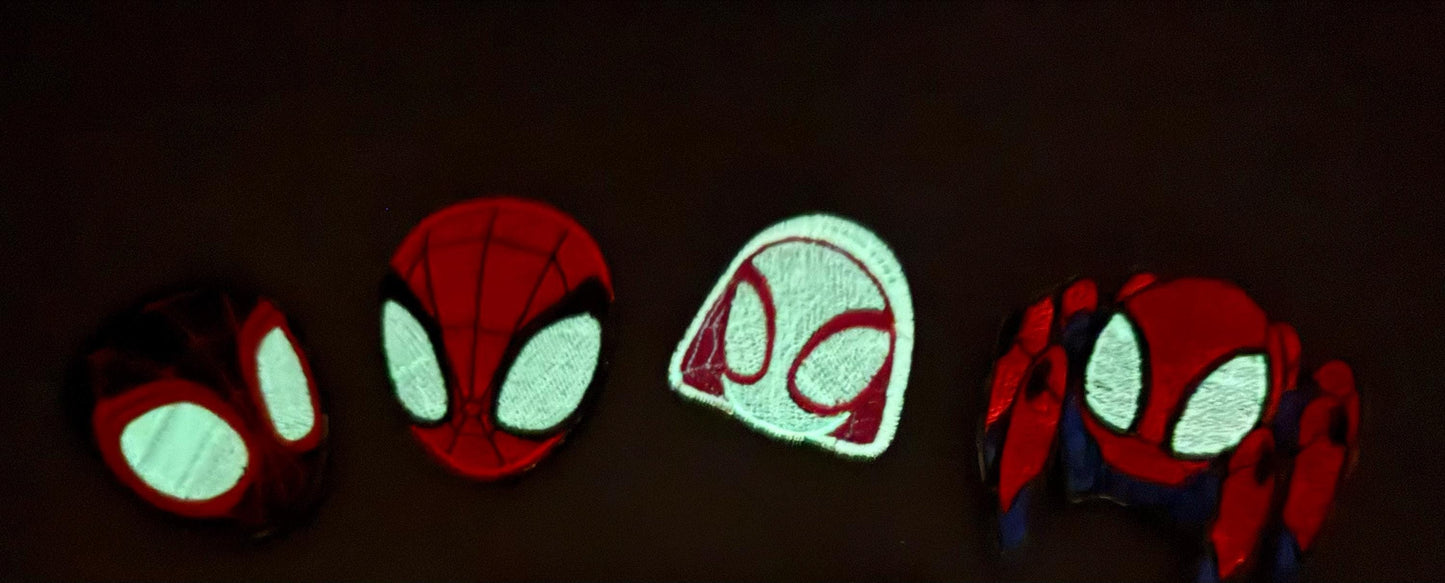 Trace E Robot Spider inspired  Embroidered Iron-On Patch