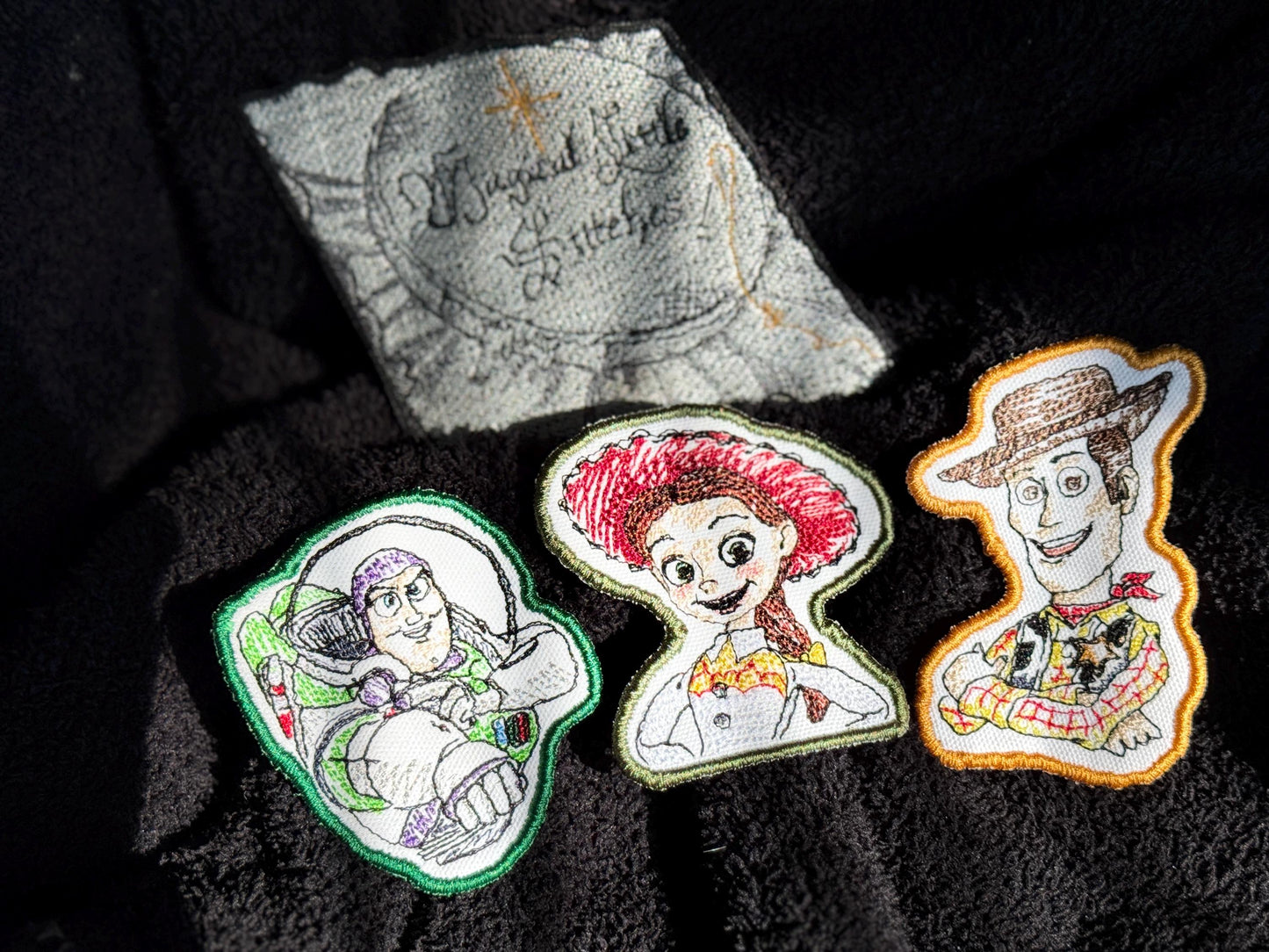 Buzz Lightyear inspired  Iron On Patch: Toy Story Sketch Style Embroidered Applique