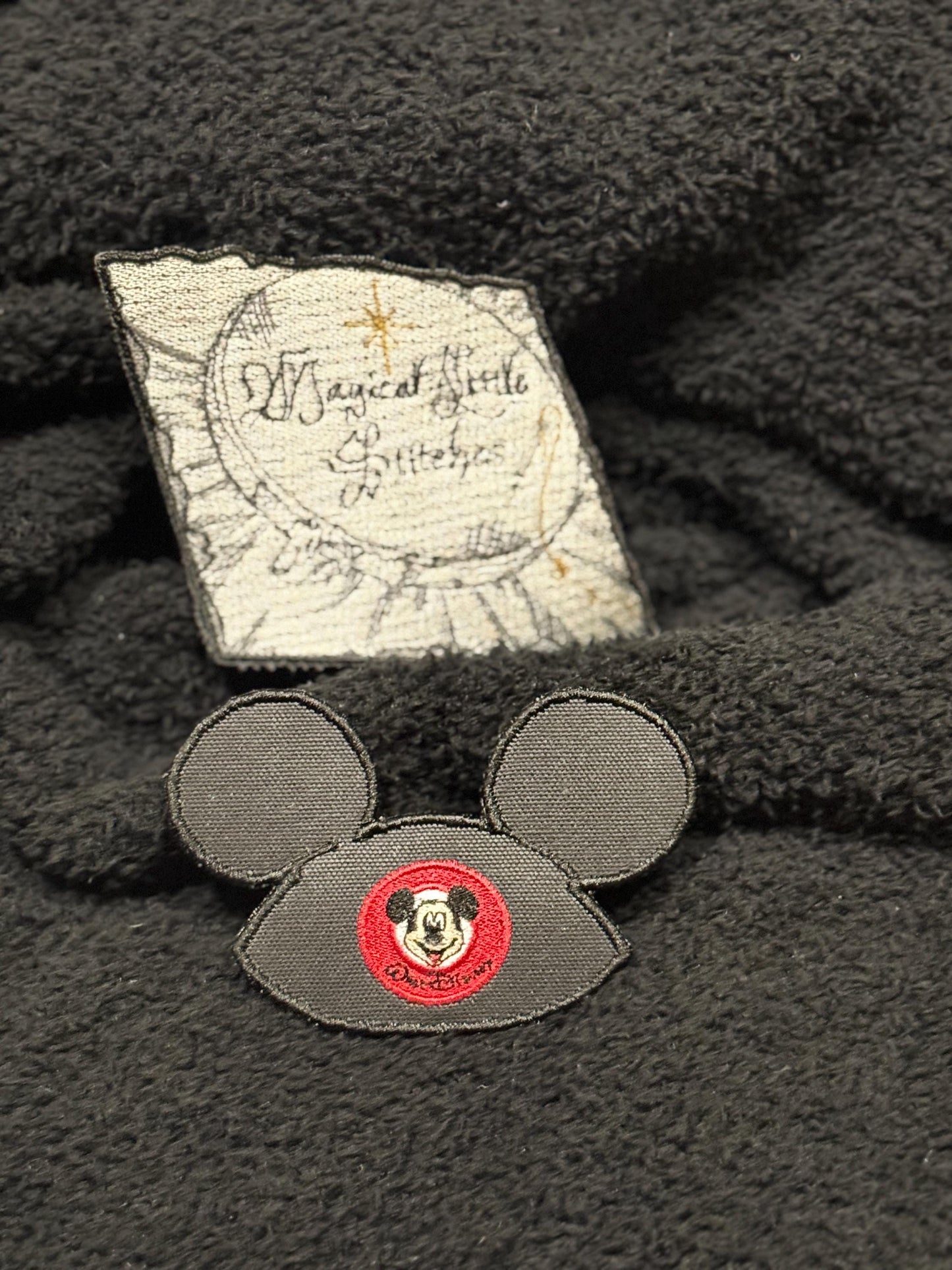 Mouse Hat Embroidered Iron On Patch