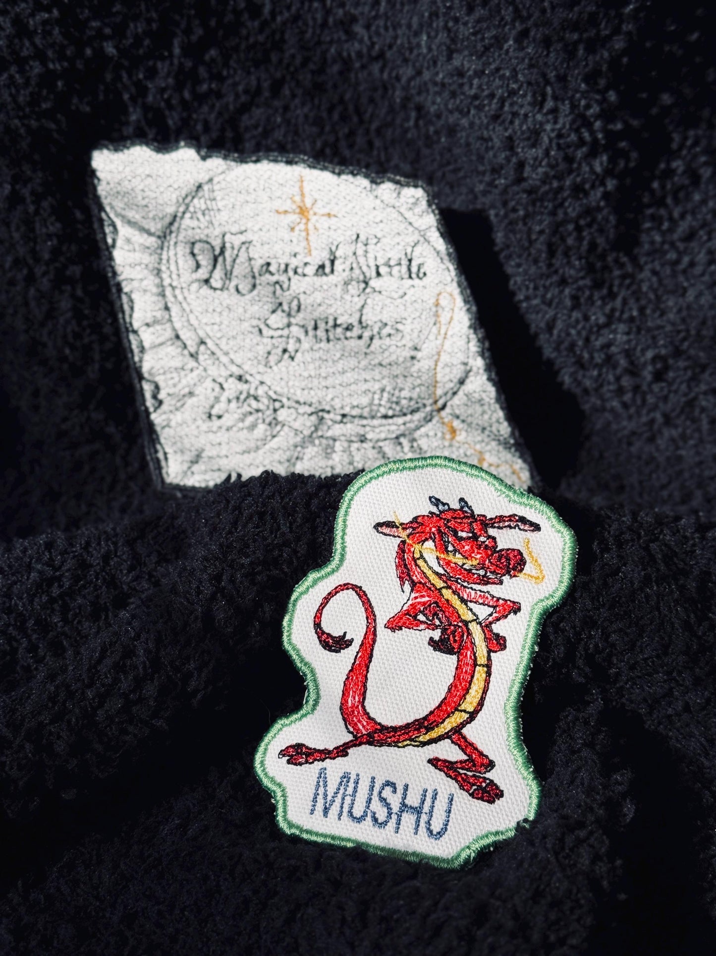 Mushu inspired  Embroidered Iron-On Patch: Mulan Inspired