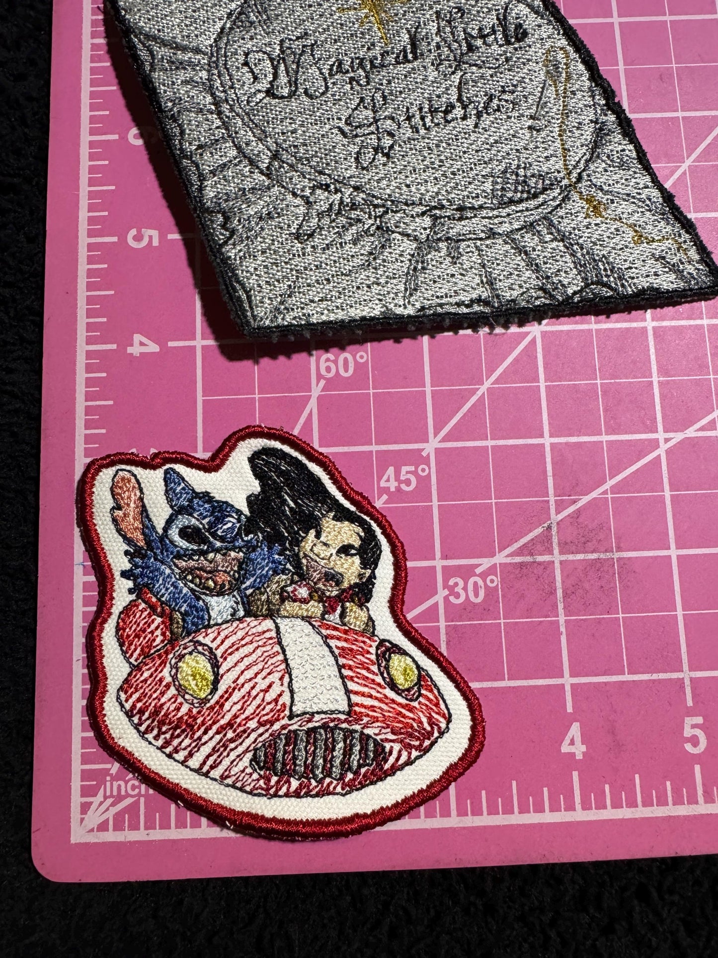 Lilo and Stitch  inspired Embroidered Iron-On Patch