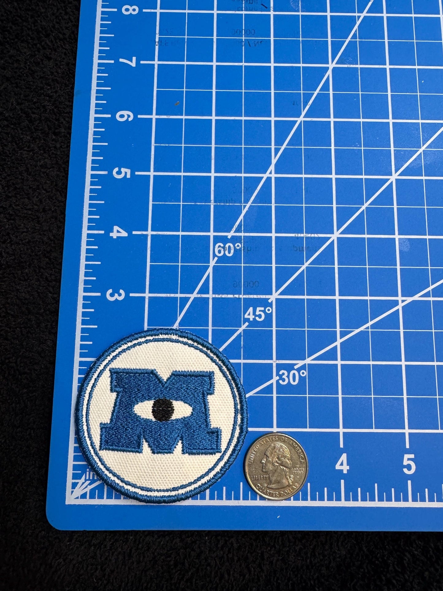 Monsters Inc. inspired  Embroidered Iron-On Patch