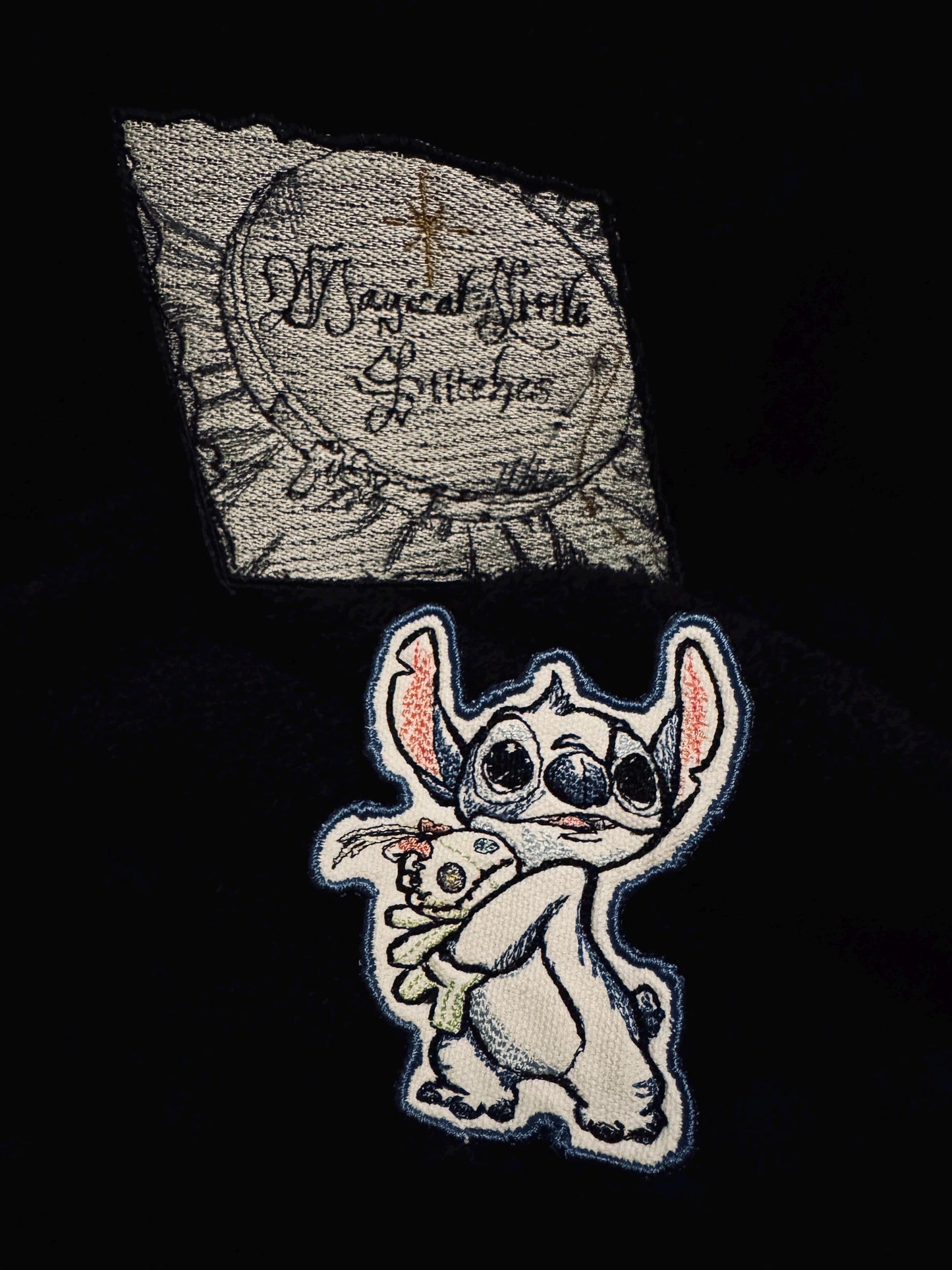 Stitch & Scrump inspired Embroidered Iron-On Patch