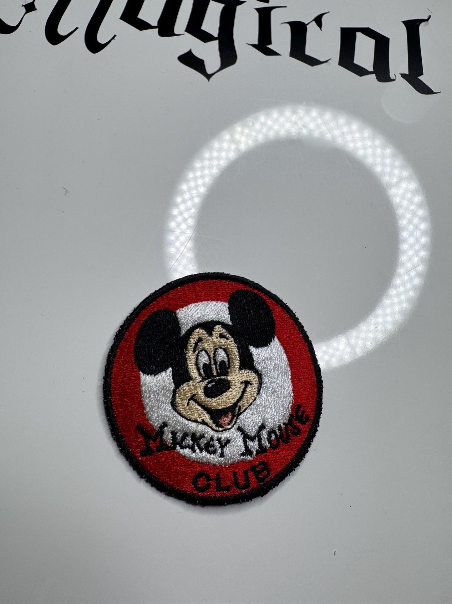 Magical Mouse Club Patch: iron on patch