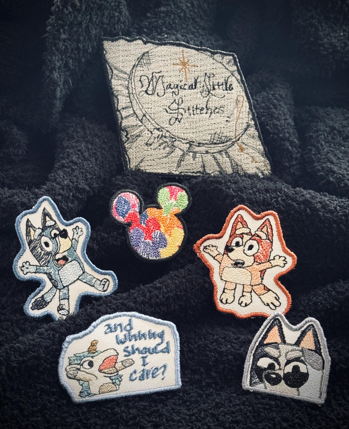 Muffin from Bluey inspired  Embroidered Iron-On Patch