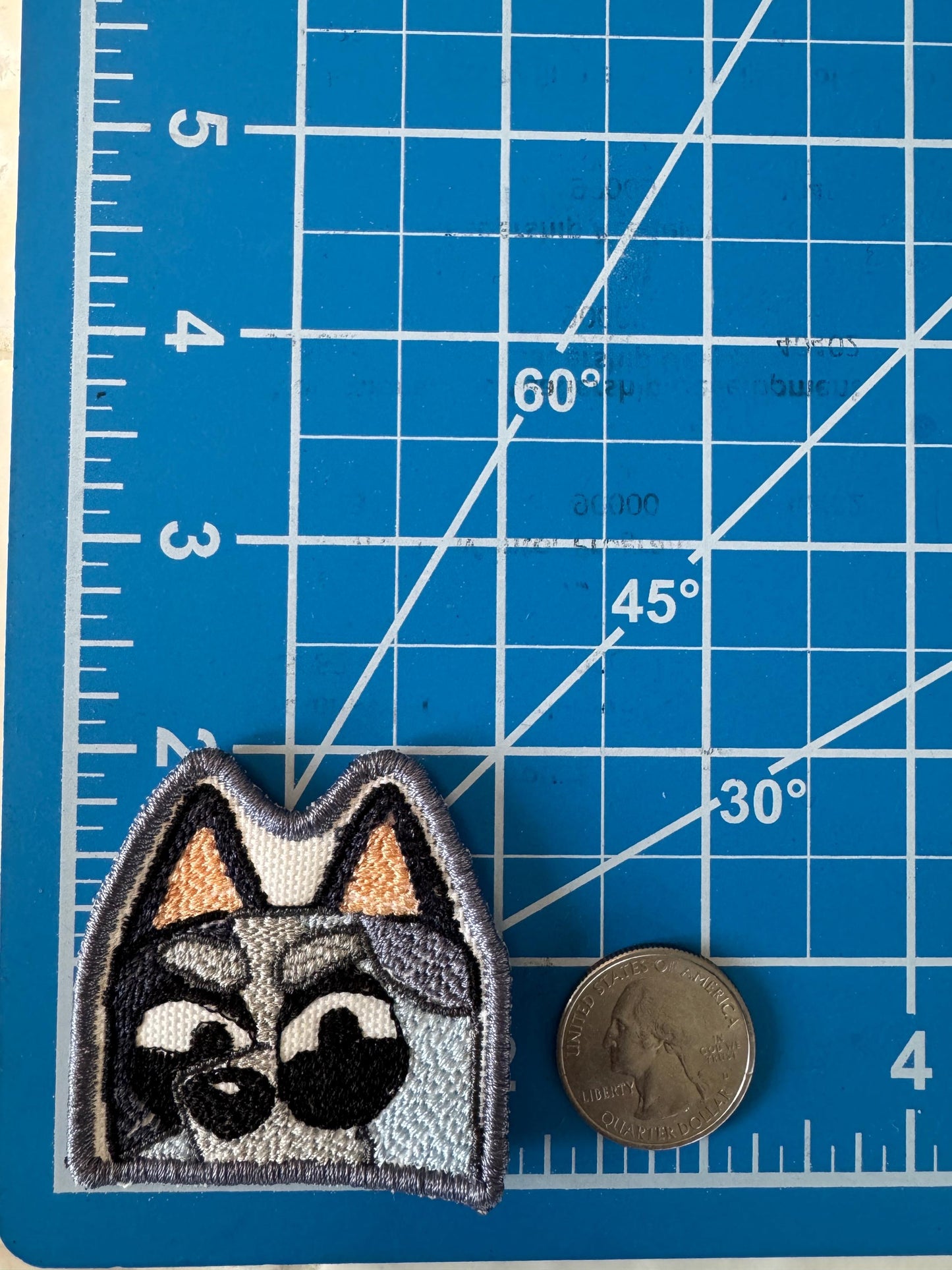 Muffin from Bluey inspired  Embroidered Iron-On Patch