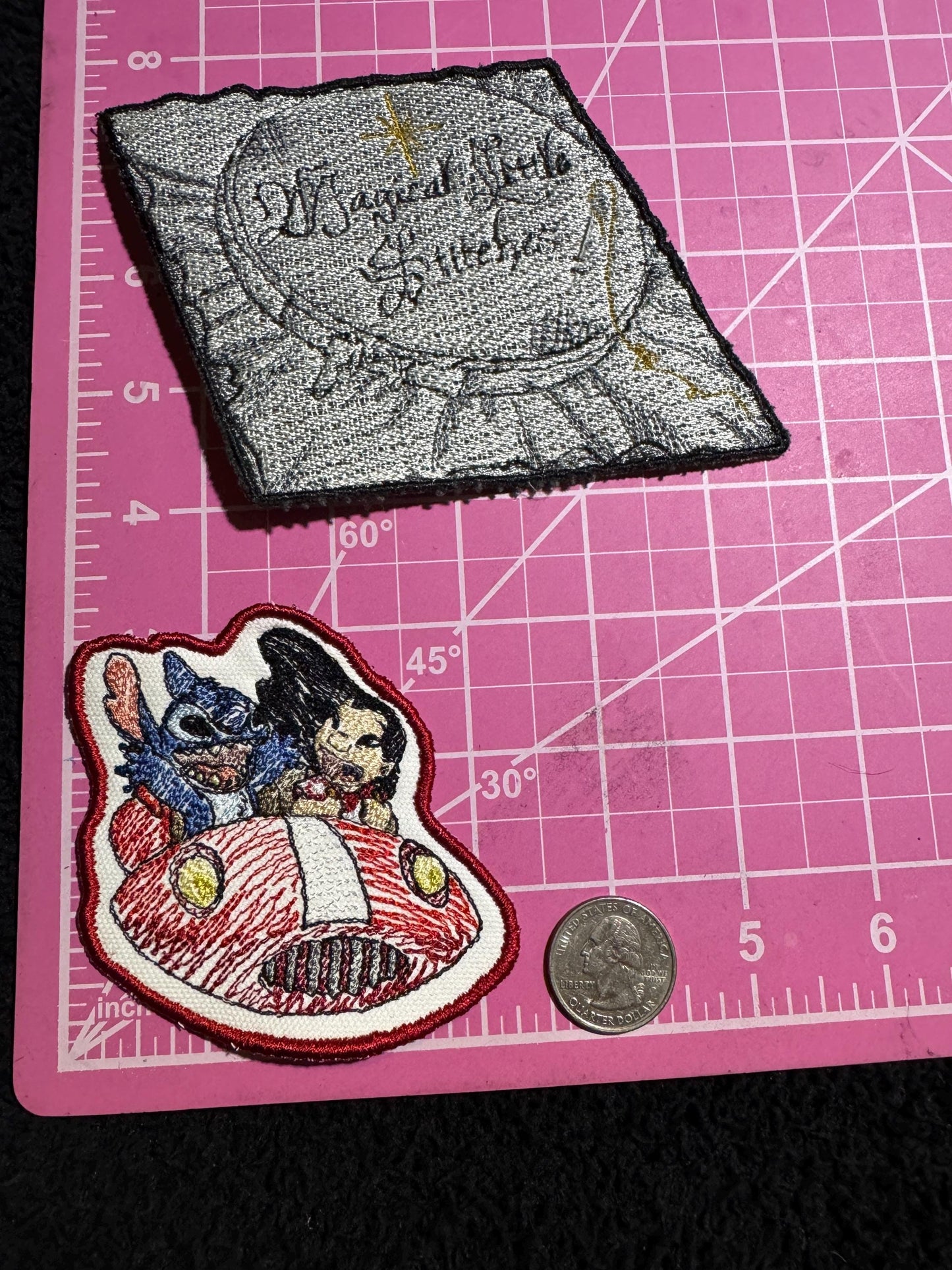 Lilo and Stitch  inspired Embroidered Iron-On Patch