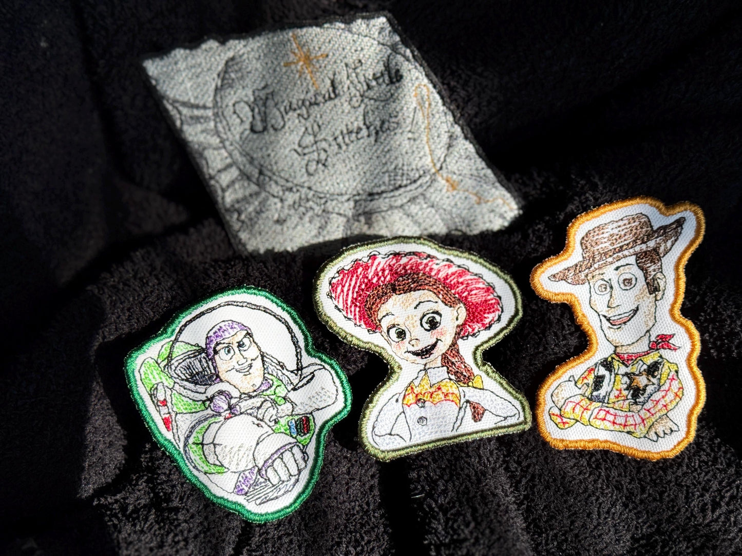 Woody inspired  Embroidered Iron-On Patch: Toy Story Sketch Style