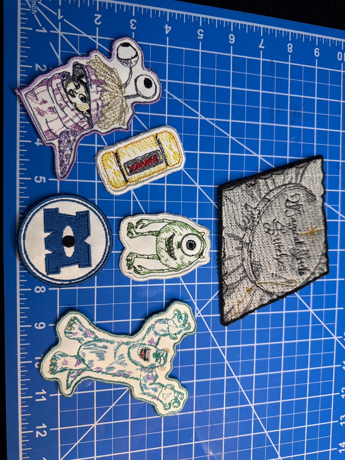 Monsters Inc. inspired  Embroidered Iron-On Patch