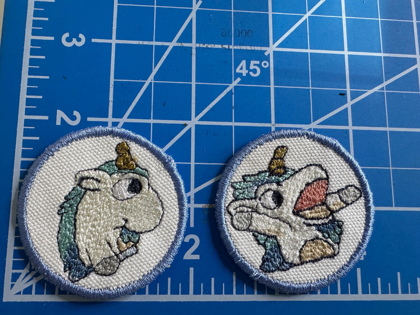 Unicorse  Puppet inspired  Embroidered Iron-On Patch - Bluey Inspired