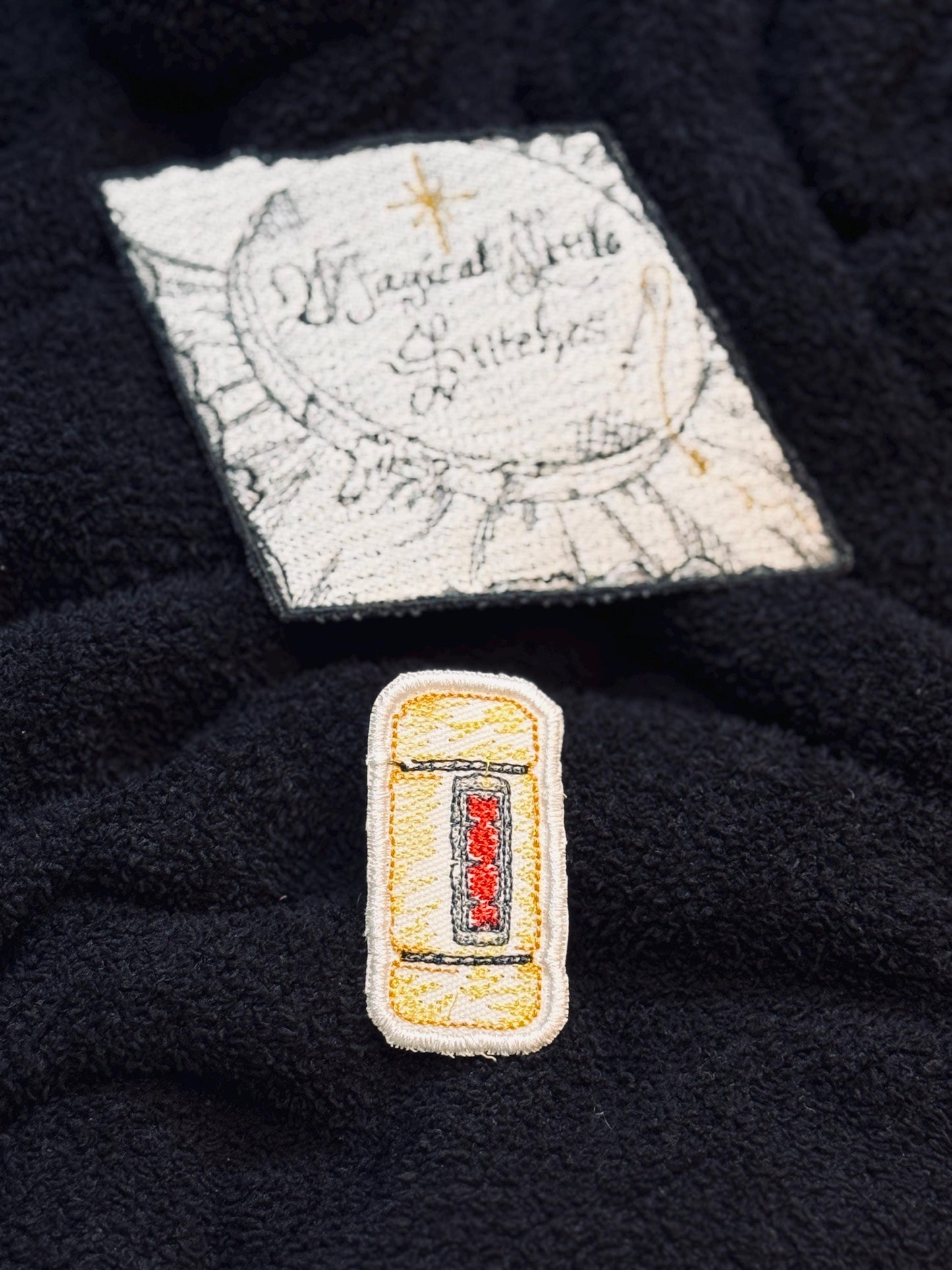 Monsters Inc. Scream Canister inspired Embroidered Iron-On Patch