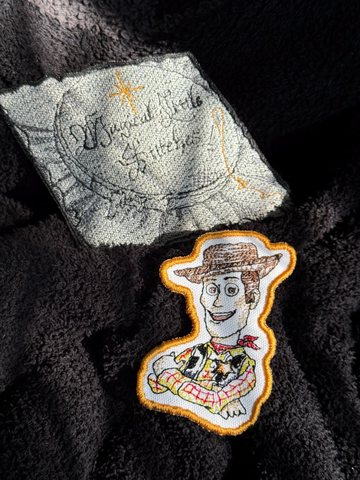 Woody inspired  Embroidered Iron-On Patch: Toy Story Sketch Style