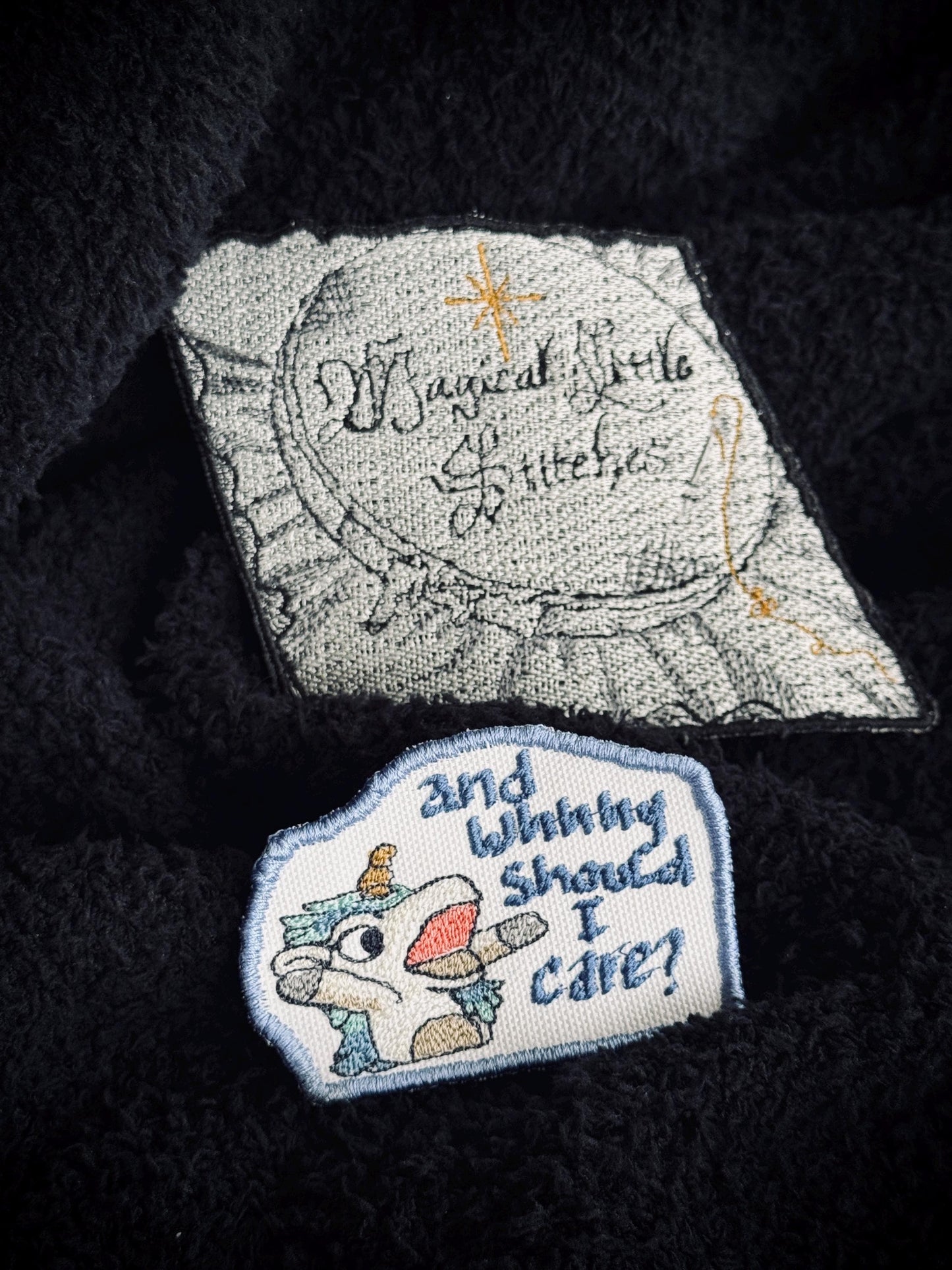 Unicorse Puppet Embroidered Iron-On Patch: Bluey Inspired