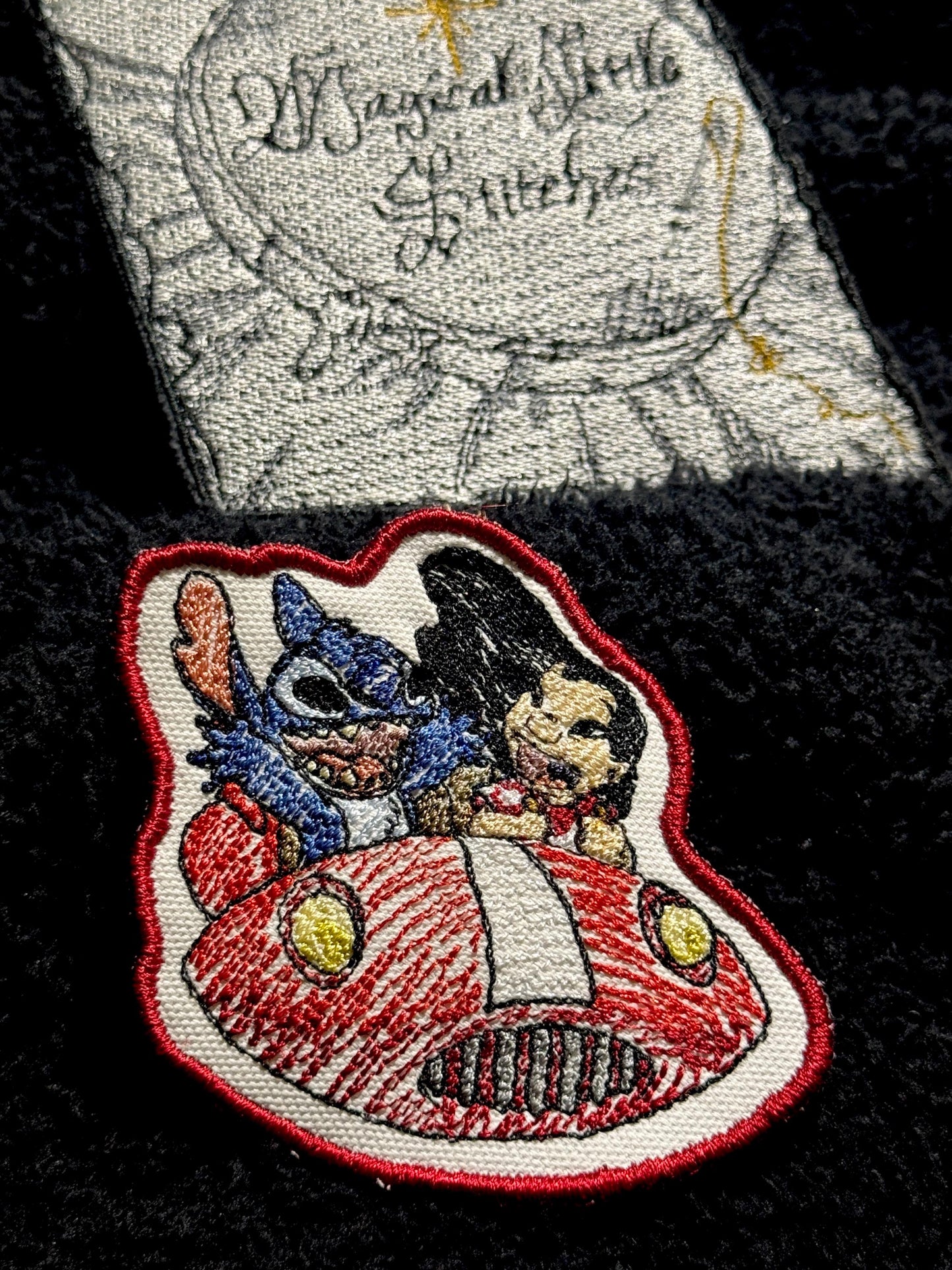 Lilo and Stitch  inspired Embroidered Iron-On Patch