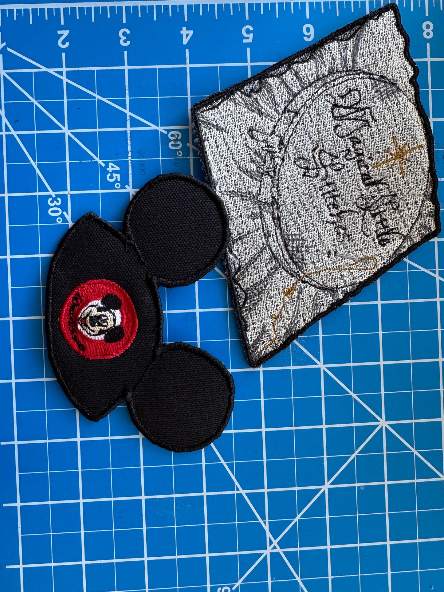 Mouse Hat Embroidered Iron On Patch
