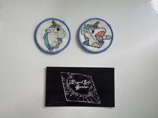 Unicorse  Puppet inspired  Embroidered Iron-On Patch - Bluey Inspired