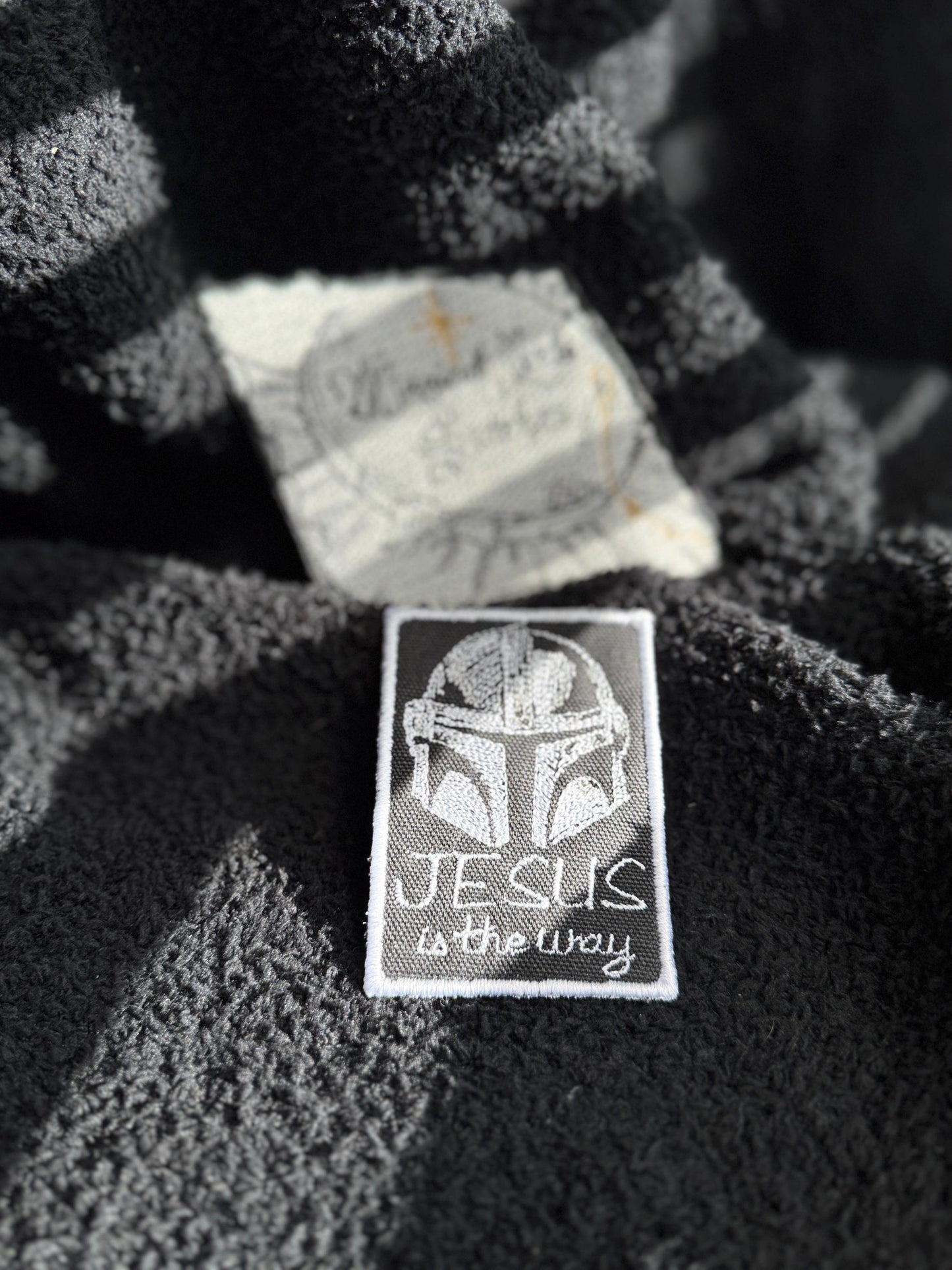 Jesus is the Way Mandalorian inspired iron on patch, Star Wars unique patches, iron on patches for bags, jackets and hats