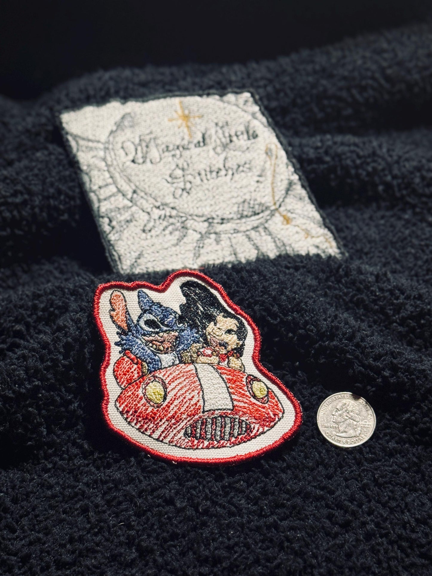 Lilo and Stitch  inspired Embroidered Iron-On Patch