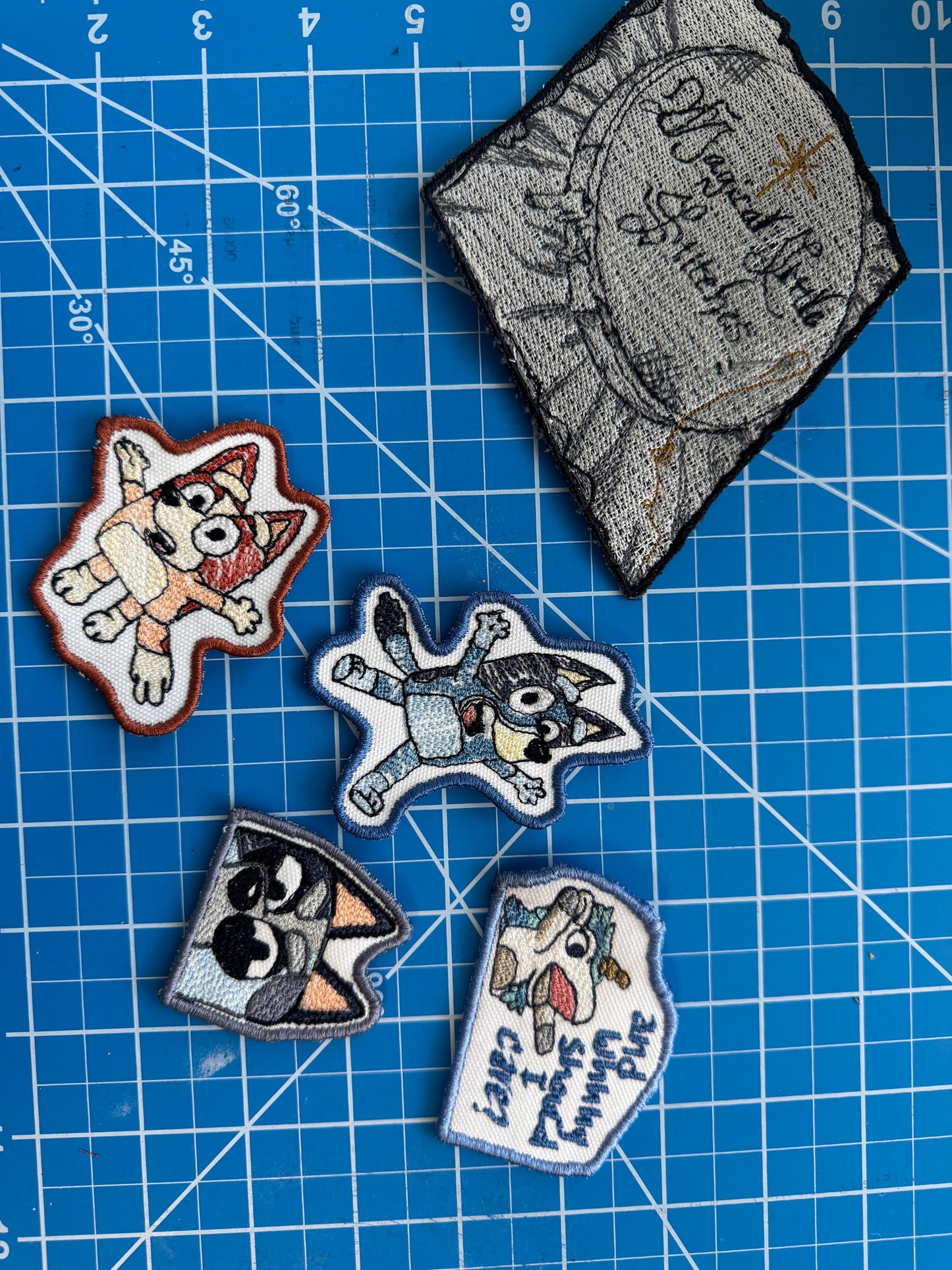 Unicorse Puppet Embroidered Iron-On Patch: Bluey Inspired