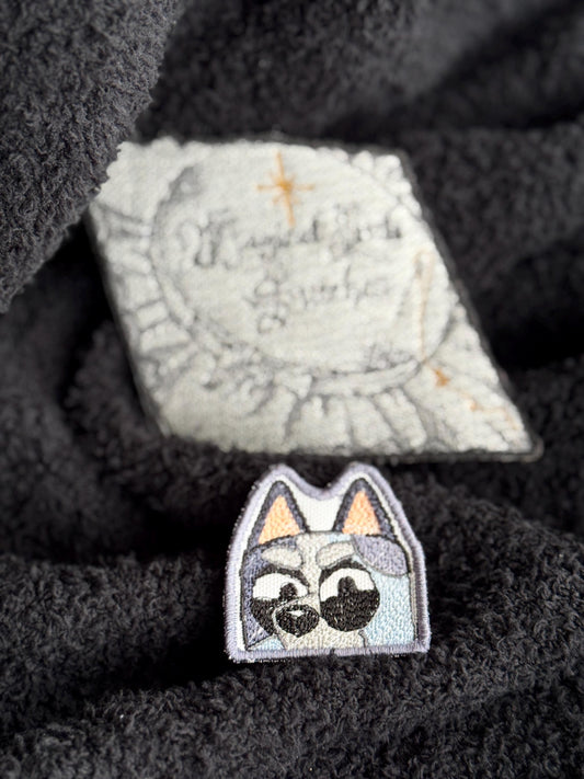 Muffin from Bluey inspired  Embroidered Iron-On Patch