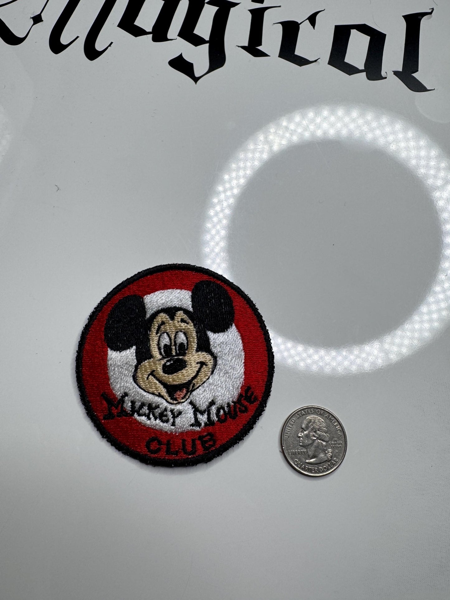 Magical Mouse Club Patch: iron on patch