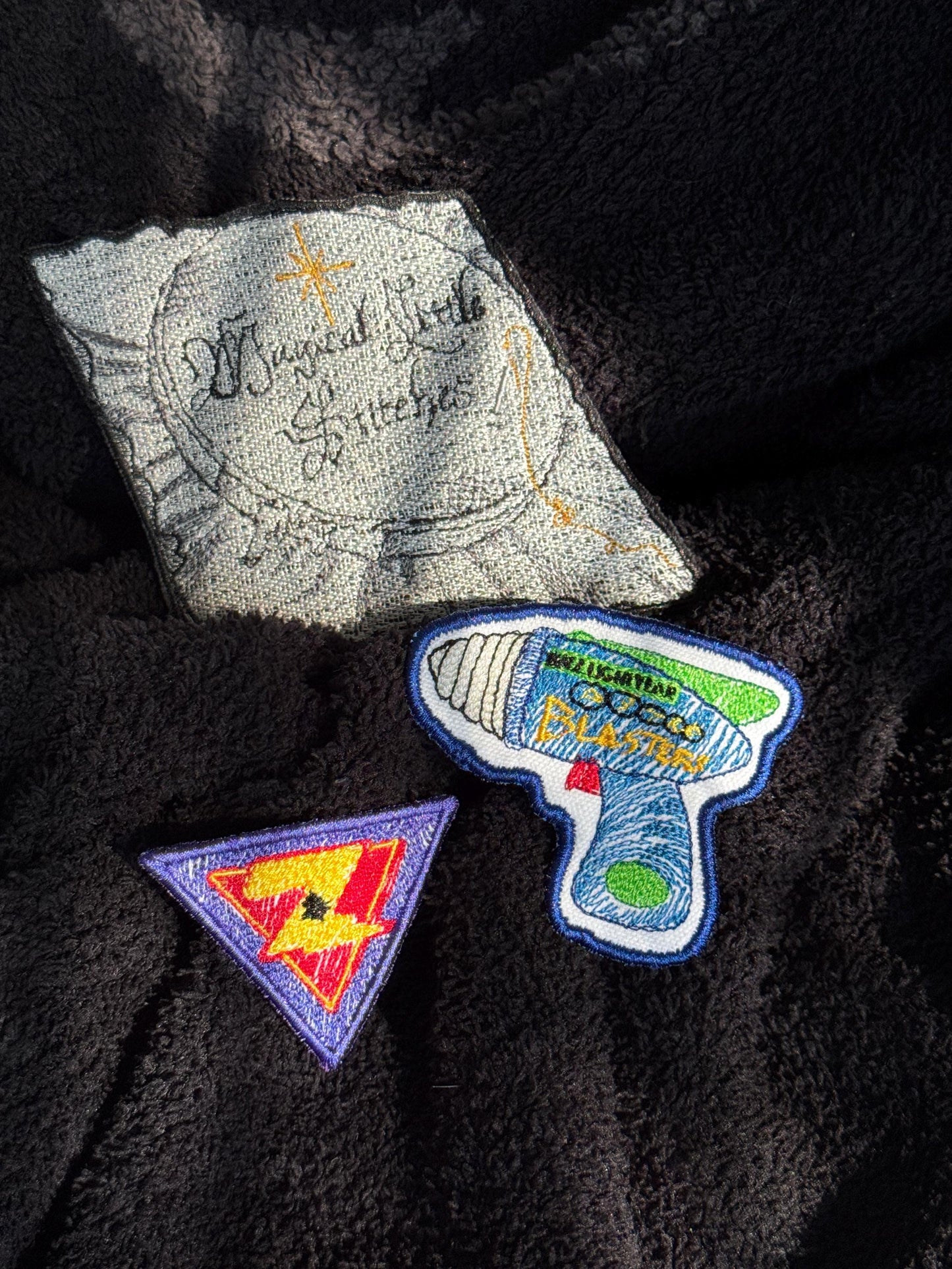 AstroBlasters  Inspired Embroidered Patch: Astro Blaster and Target